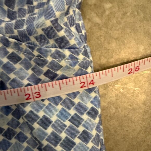 Bugatchi Blue Geometric Print Long Sleeve Button-Up Shirt - Size XXL - Picture 9 of 9